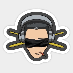 Sleeping Mask Drummer Sticker